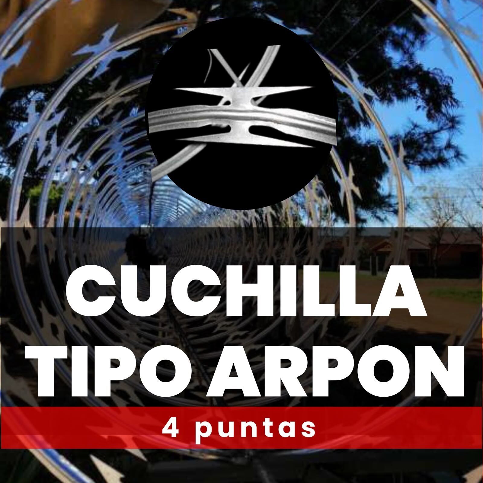 Cuchilla tipo arpón