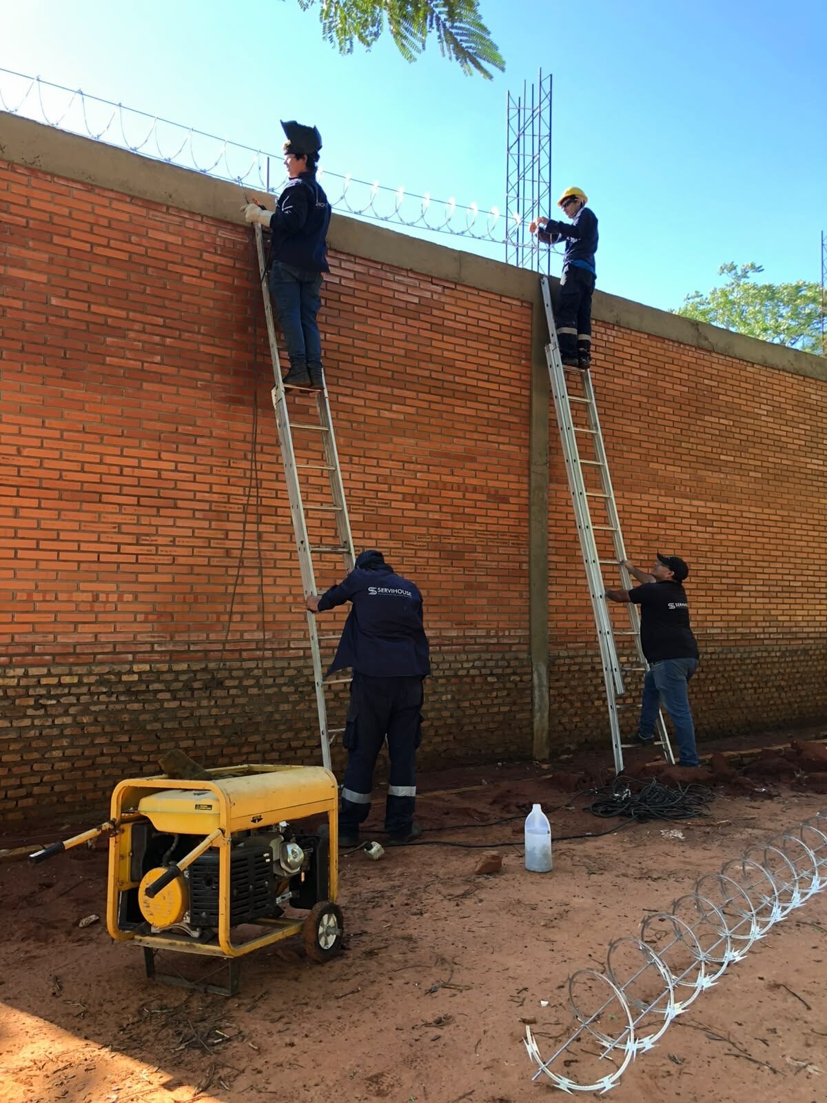 Instalación con escaleras